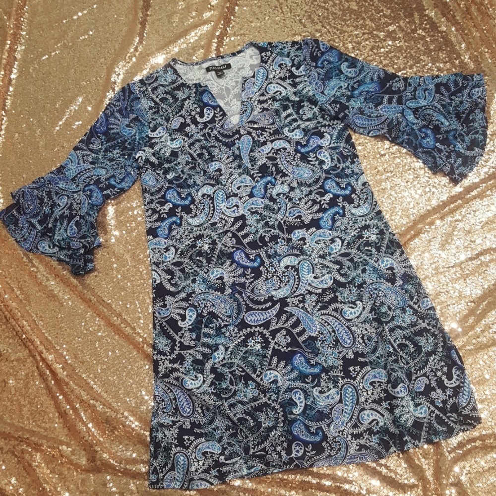 Blue mini petite dress